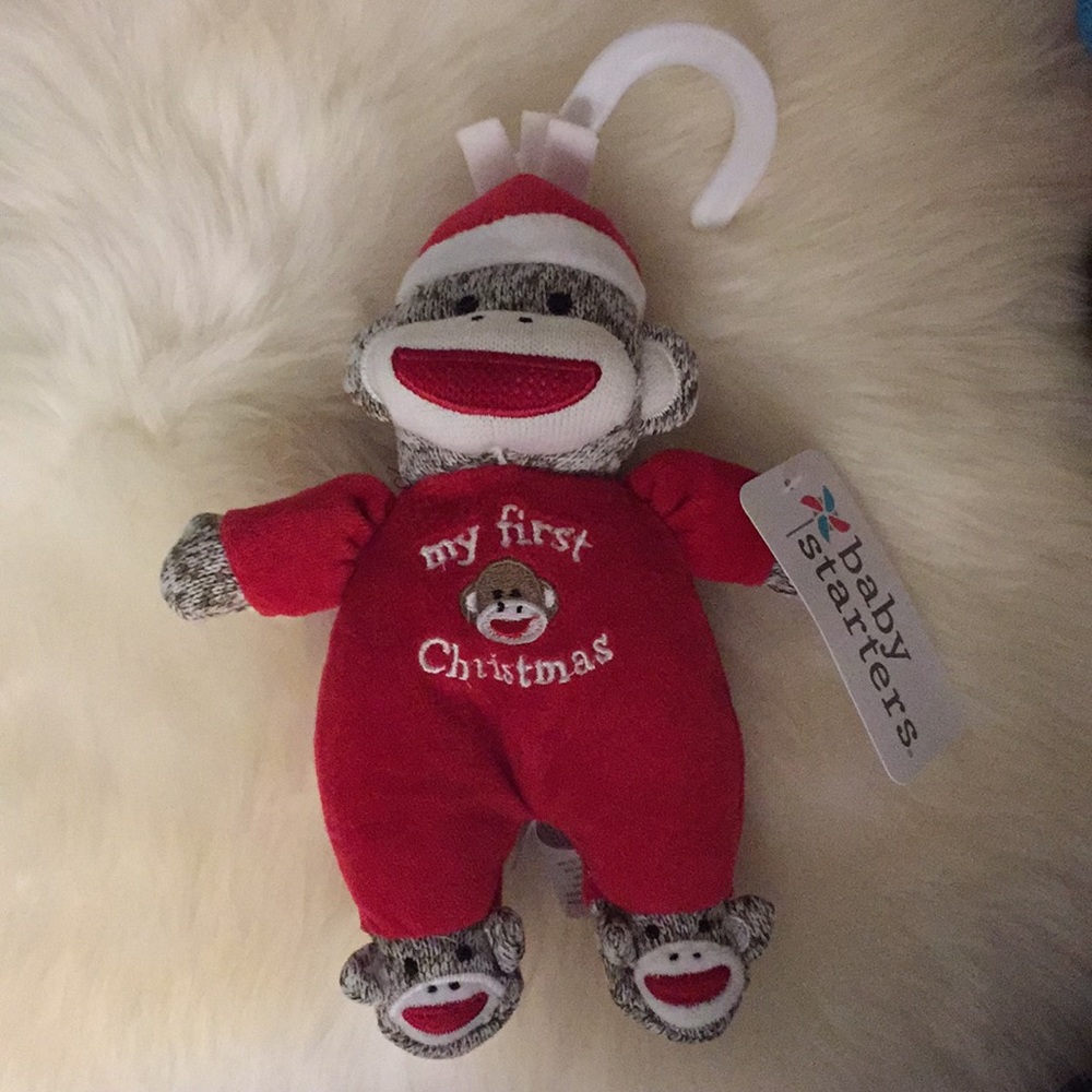 BRAND NEW!! My first Christmas monkey rattle